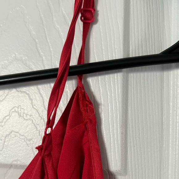 White House Black Market Coal Lace Up Back Maxi Dress - Picture 9 of 14